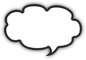 Empty Comic Speech Bubble PNG image