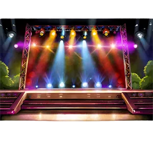 Empty Concert Stage PNG Psf