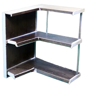 Empty Corner Bookshelf PNG Isr78 PNG