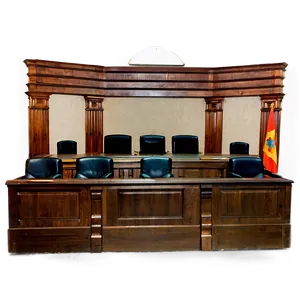 Empty Courtroom Silence PNG 06262024