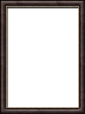 Empty Dark Wooden Frame