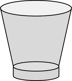 Empty Drinking Glass Vector PNG image