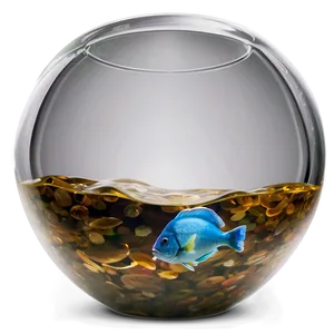 Empty Fishbowl Png 06212024 PNG image