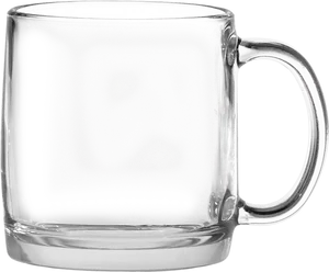 Empty Frosted Glass Mug PNG image