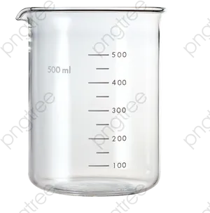 Empty Glass Beaker500ml