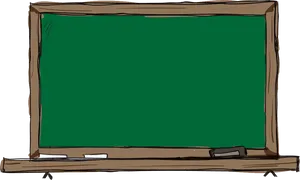 Empty Green Blackboard Illustration PNG