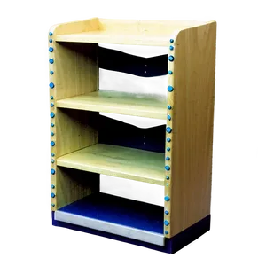 Empty Library Shelf Png 06272024 PNG image