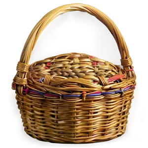 Empty Picnic Basket PNG 06122024