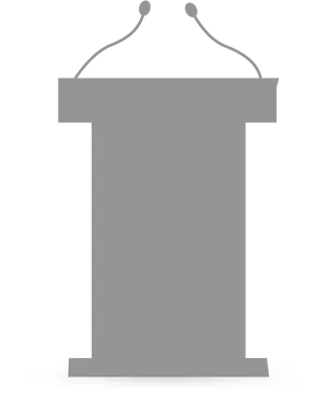 Empty Podium Silhouette PNG