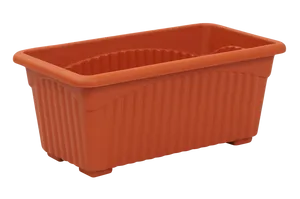 Empty Red Flower Planter