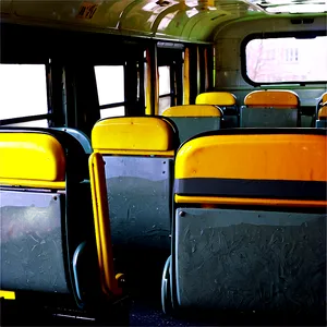 Empty School Bus Interior Png 05242024 PNG image