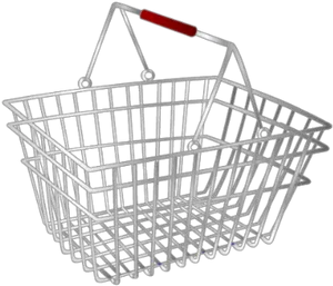 Empty Shopping Cart3 D Render