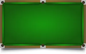 Empty Snooker Table Top View PNG image