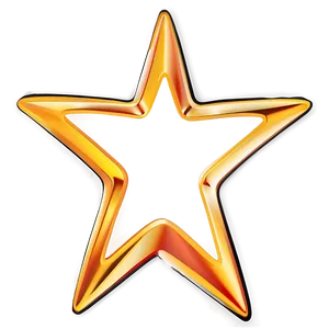 Empty Star Outline PNG 05252024