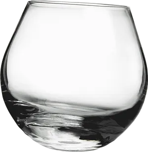 Empty Stemless Wine Glass