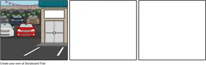 Empty Storyboard Panel Scene PNG image