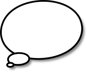 Empty Thought Bubble Graphic PNG image