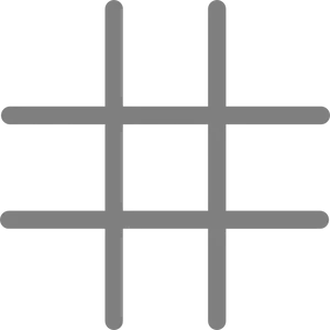 Empty Tic Tac Toe Board PNG image