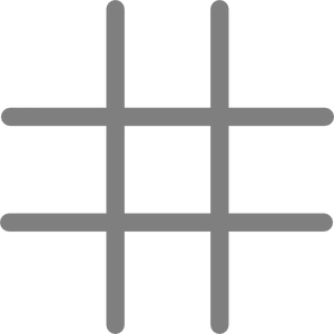 Empty Tic Tac Toe Board PNG image