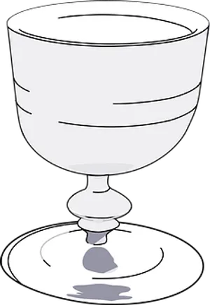 Empty Wine Glass Vector Illustration PNG image
