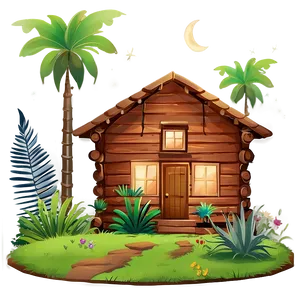 Encanto House Cozy Night PNG Tro