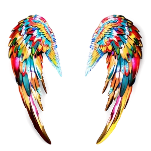 Enchanted Angel Wings Rendering PNG 05042024