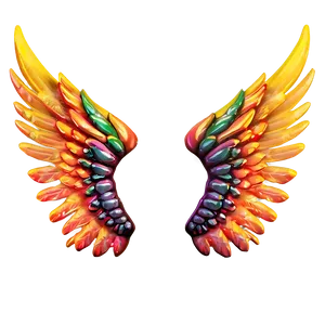 Enchanted Angel Wings Rendering PNG Mos