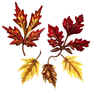 Enchanted Autumn Leaves PNG 06132024 PNG