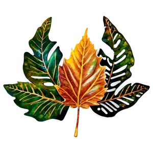 Enchanted Autumn Leaves PNG Jso15 PNG