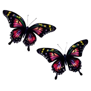 Enchanted Black Butterfly Png 2 PNG image