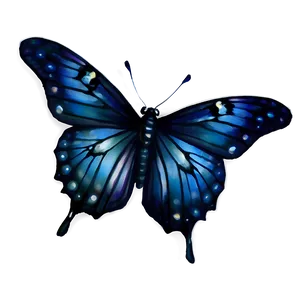 Enchanted Black Butterfly Png Grg7 PNG image