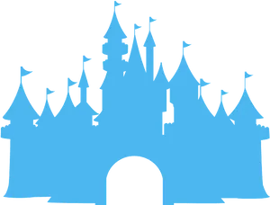 Enchanted Castle Silhouette PNG image