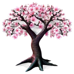 Enchanted Cherry Blossom Tree PNG Hmq PNG