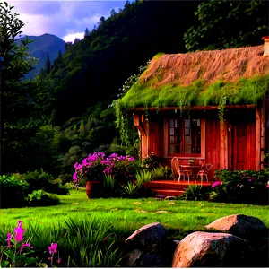 Enchanted Cottage In The Glen PNG 55