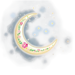 Enchanted Crescent Moon Png 05212024 PNG image