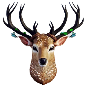 Enchanted Deer Head Fairy Tale Png Rih88 PNG image