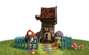 Enchanted Easter Fantasy House.jpg PNG image