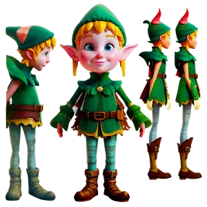 Enchanted Elf Character PNG Obv