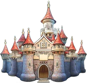 Enchanted Fairytale Castle Illustration