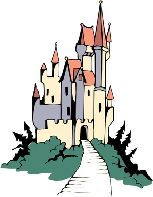 Enchanted_ Fairytale_ Castle PNG image