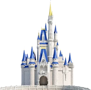 Enchanted Fairytale Castle Silhouette PNG image