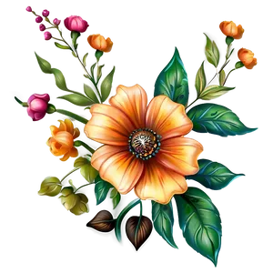 Enchanted Fall Flowers Png 54 PNG image