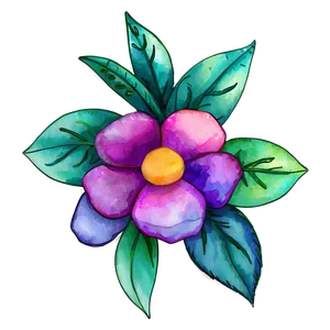 Enchanted Floral Watercolor PNG 06272024