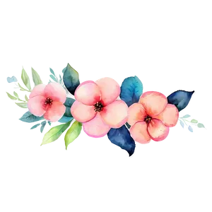 Enchanted Floral Watercolor PNG 9