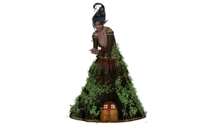 Enchanted Forest Fairy House PNG image