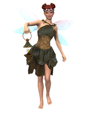 Enchanted Forest Fairywith Lantern