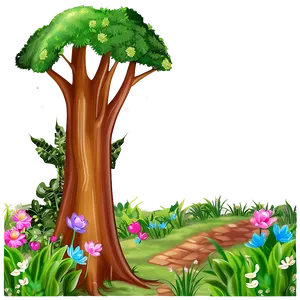 Enchanted Forest Scene Png 05032024 PNG image