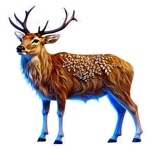 Enchanted Forest Stag Png 06292024 PNG image