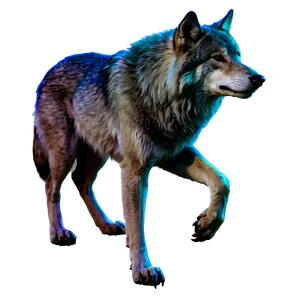 Enchanted Forest Wolf PNG 05032024
