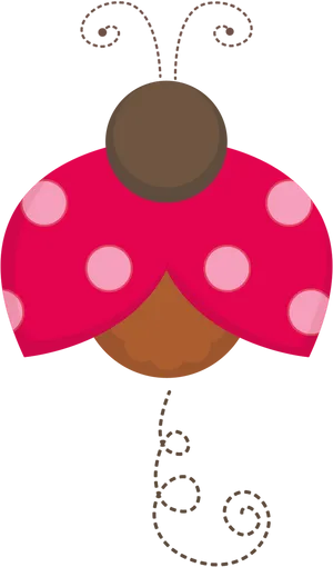 Enchanted Garden Ladybug Graphic PNG image